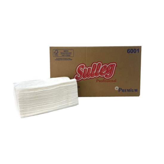 Papel Toalha Interfolhado Sulleg Premium 2 Dobras 100% Celulose com 2000 folhas Papel Toalha Interfolhado Sulleg Premium 2 Dobras 100% Celulose com 2000 folhas