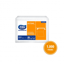 Papel Toalha Interfolhado Elite 2 Dobras 100% Celulose com 1000 folhas Papel Toalha Interfolhado Elite 2 Dobras 100% Celulose com 1000 folhas