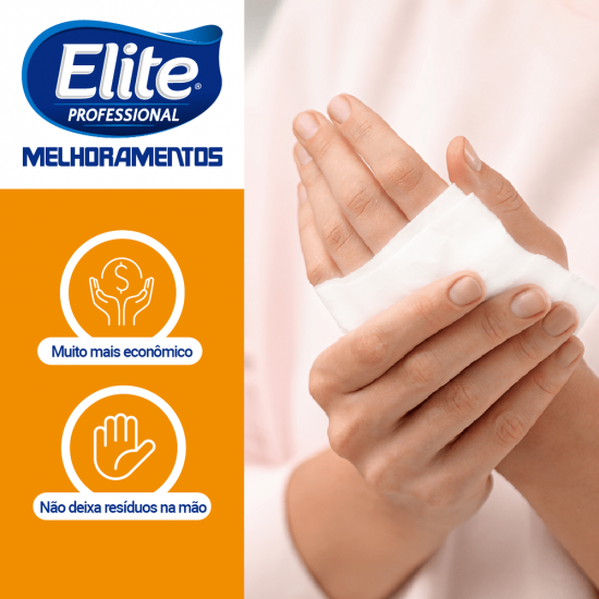 Papel Toalha Interfolhado Elite 2 Dobras 100% Celulose com 1000 folhas Papel Toalha Interfolhado Elite 2 Dobras 100% Celulose com 1000 folhas