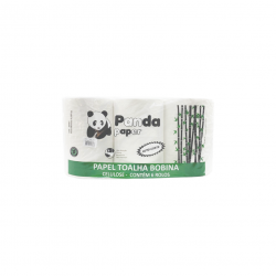 Papel Toalha Bobina Panda 100% Celulose Auto Corte com 6 rolos de 150m  Papel Toalha Bobina Panda 100% Celulose Auto Corte com 6 rolos de 150m