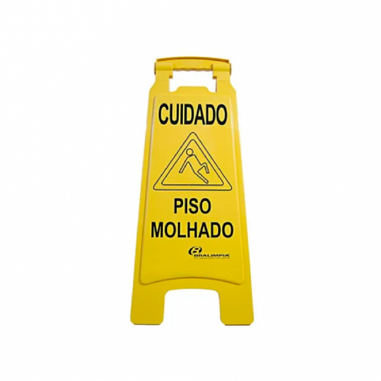 Placa Sinalizadora - PISO MOLHADO - Bralimpia Placa Sinalizadora - PISO MOLHADO - Bralimpia