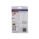 Gancho de Porta Duplo Paramount Pratic Fix Cristal Gancho de Porta Duplo Paramount Pratic Fix Cristal