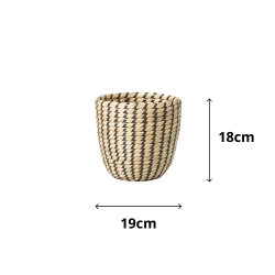 Cesto de Fibra Natural Seagrass Paramount 19x18cm