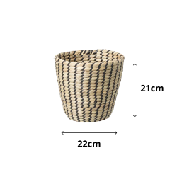 Cesto de Fibra Natural Seagrass Paramount 22x21cm