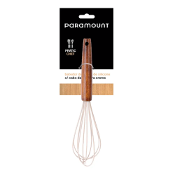 Batedor de Claras de Silicone Paramount Cabo Madeira Creme Batedor de Claras de Silicone Paramount Cabo Madeira Creme