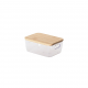 Cesto Organizador com Tampa Bambu Idealle Eco 13x9,4x5,8cm Cesto Organizador com Tampa Bambu Idealle Eco 13x9,4x5,8cm