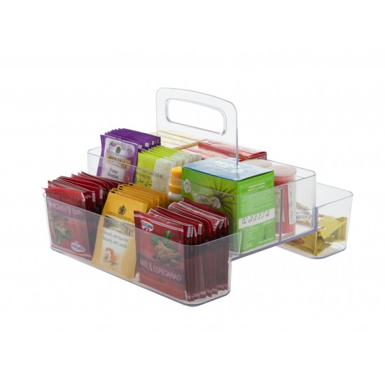 Cesto Organizador Paramount Duplo com Alça 24x24cm Cesto Organizador Paramount Duplo com Alça 24x24cm