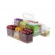 Cesto Organizador Paramount Duplo com Alça 24x24cm Cesto Organizador Paramount Duplo com Alça 24x24cm