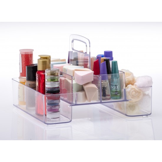 Cesto Organizador Paramount Duplo com Alça 24x24cm Cesto Organizador Paramount Duplo com Alça 24x24cm
