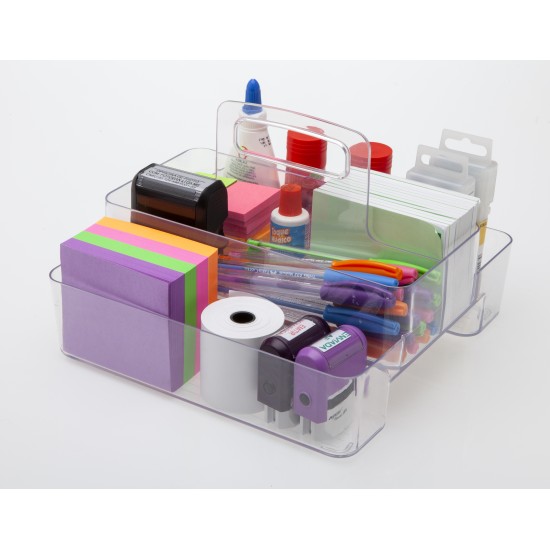 Cesto Organizador Paramount Duplo com Alça 24x24cm Cesto Organizador Paramount Duplo com Alça 24x24cm