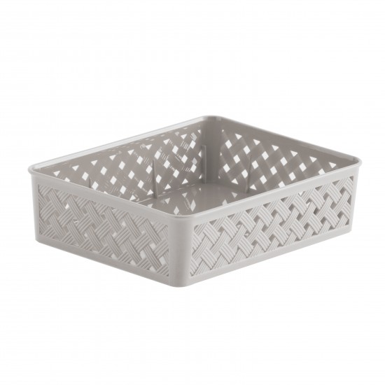 Cesto Organizador Paramount Rattan M Creme Cesto Organizador Paramount Rattan M Creme