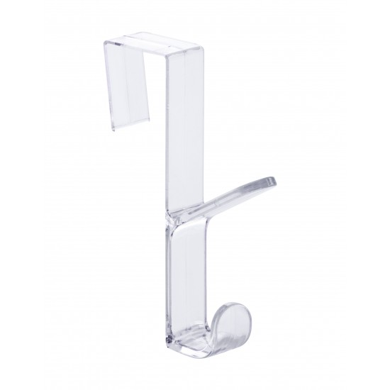 Gancho de Porta Duplo Paramount Pratic Fix Cristal Gancho de Porta Duplo Paramount Pratic Fix Cristal