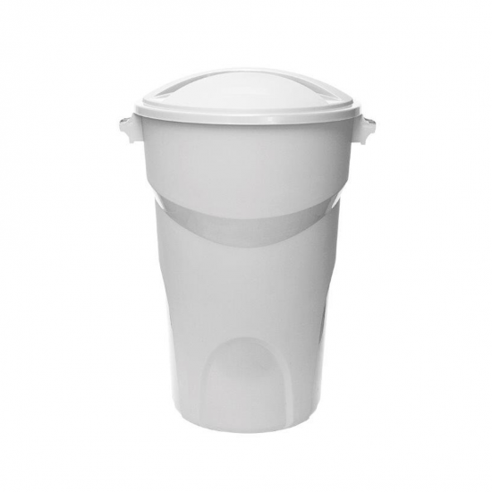 Lixeira com Tampa 100L Paramount - Branca Lixeira com Tampa 100L Paramount - Branca