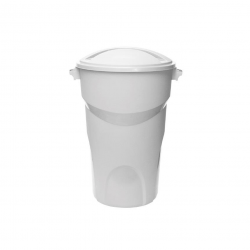 Lixeira com Tampa 50L Paramount - Branca