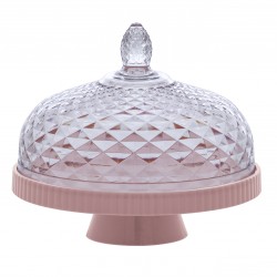 Porta Queijo de Acrílico Paramount Luxxor com Base Plástica