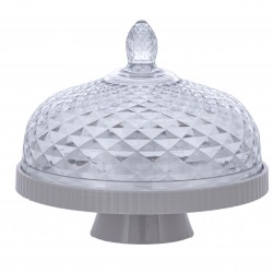 Porta Queijo de Acrílico Paramount Luxxor com Base Plástica