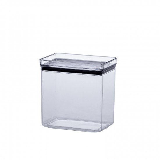 Pote Hermético Retangular de Acrílico 1300mL Paramount Lumini Pote Hermético Retangular de Acrílico 1300mL Paramount Lumini