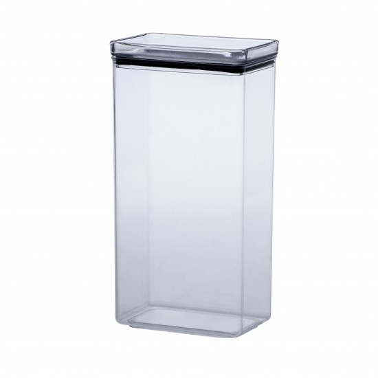 Pote Hermético Retangular de Acrílico 2600mL Paramount Lumini Pote Hermético Retangular de Acrílico 2600mL Paramount Lumini