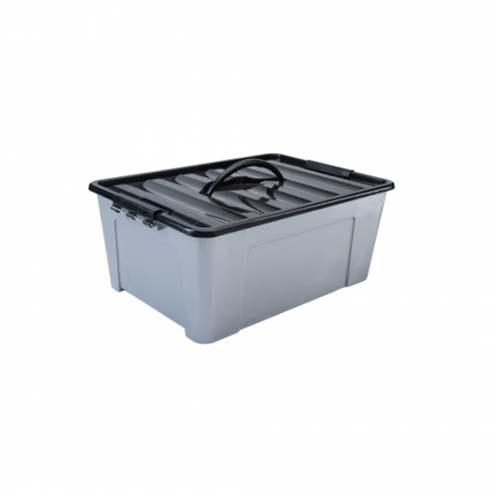 Caixa Organizadora Plasnew 20L Cinza Caixa Organizadora Plasnew 20L Cinza