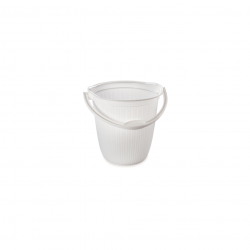 Balde 8L Plasútil Trama Branco