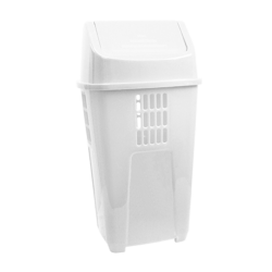 Lixeira com Tampa Basculante 50L Plasvale - Branca Lixeira com Tampa Basculante 50L Plasvale - Branca