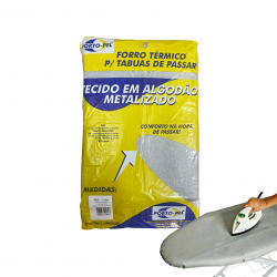 Forro Térmico para Tábua de Passar 1,38x0,45m Porto-Pel Forro Térmico para Tábua de Passar 1,38x0,45m Porto-Pel
