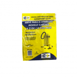 Saco para Aspirador de Pó Porto-Pel Karcher A2104/A2104 Plus com 3 unid.