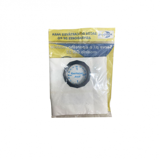 Saco para Aspirador de Pó Porto-Pel Lavor Wash GN22 com 3 unid. Saco para Aspirador de Pó Porto-Pel Lavor Wash GN22 com 3 unid.