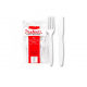 Kit Garfo e Faca Descartável Refeição Master Prafesta Branco com 25 Kits Kit Garfo e Faca Descartável Refeição Master Prafesta Branco com 25 Kits