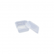 Pote Plástico Descartável Quadrado com Tampa 150mL Prafesta com 20 unid. Pote Plástico Descartável Quadrado com Tampa 150mL Prafesta com 20 unid.