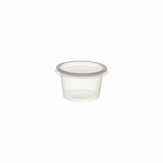 Pote Plástico Descartável Redondo com Tampa 250mL Prafesta com 24 unid. Pote Plástico Descartável Redondo com Tampa 250mL Prafesta com 24 unid.
