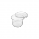 Pote Plástico Descartável Redondo com Tampa 500mL Prafesta com 24 unid. Pote Plástico Descartável Redondo com Tampa 500mL Prafesta com 24 unid.