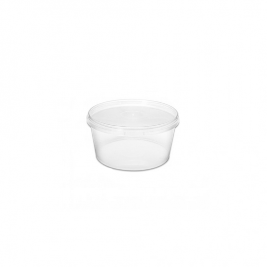 Pote Plástico Descartável Redondo com Tampa Lacre 500mL Prafesta com 10 unid. Pote Plástico Descartável Redondo com Tampa Lacre 500mL Prafesta com 10 unid.