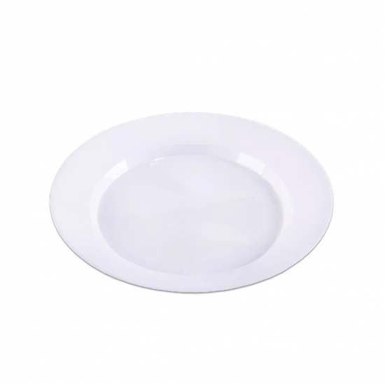 Prato Descartável Redondo Grande 21cm Branco Prafesta com 10 unid. Prato Descartável Redondo Grande 21cm Branco Prafesta com 10 unid.