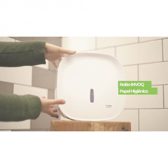 Dispenser para Papel Higiênico Rolão 300m Premisse Invoq Dispenser para Papel Higiênico Rolão 300m Premisse Invoq