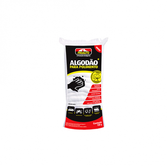 Algodão Especial para Polimento Proauto 100g Algodão Especial para Polimento Proauto 100g