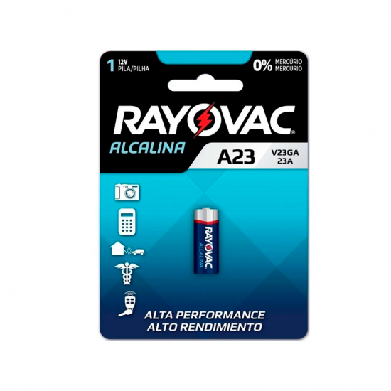 Pilha Alcalina Mini Rayovac 12V A23 Pilha Alcalina Mini Rayovac 12V A23