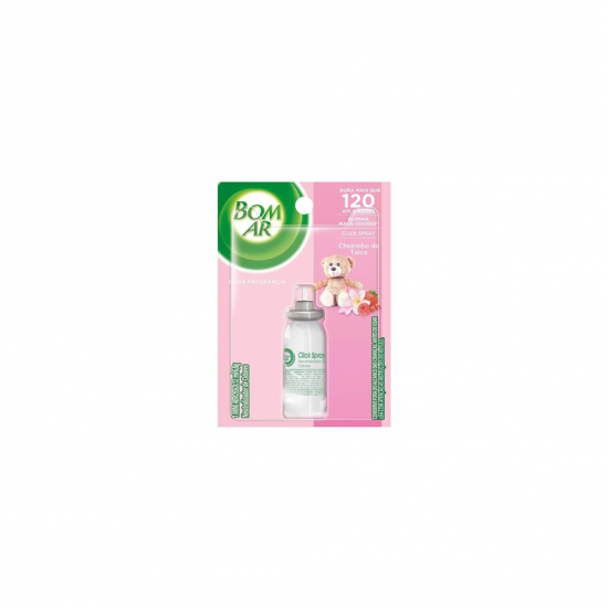 Desodorizador Bom Ar Click Spray 12mL Refil Talco Desodorizador Bom Ar Click Spray 12mL Refil Talco
