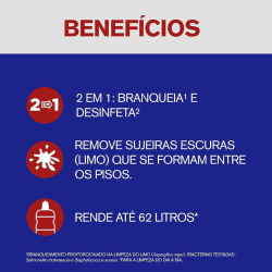 Limpador Desinfetante Veja X-14 Limpeza Pesada 2 em 1 com Cloro 1L 20% DESCONTO Limpador Desinfetante Veja X-14 Limpeza Pesada 2 em 1 com Cloro 1L 20% DESCONTO