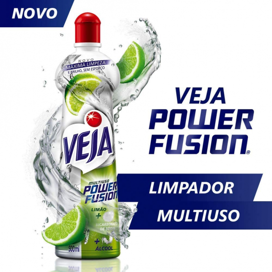 Limpador Multiuso Veja Power Fusion Limão 500mL Limpador Multiuso Veja Power Fusion Limão 500mL