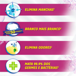 Tira Manchas em Pó Vanish Cristal White para Roupas Brancas 400g