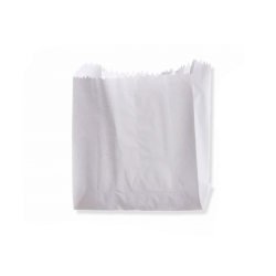 Saco de Papel Mono Hamburgão Branco com 500 unid. Embalebem 