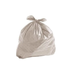 Saco de Lixo 60L Transparente Ruzalem com 100 unid. 60x80cm