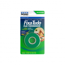 Fita Dupla Face Tekbond Fixa Tudo Transparente  12mm x 2m 