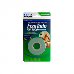 Fita Dupla Face Tekbond Fixa Tudo Transparente 25mm x 2m