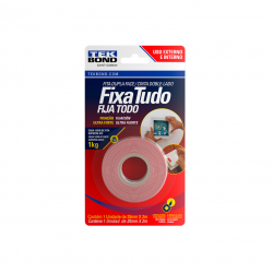 Fita Dupla Face Tekbond Fixa Tudo Ultra Forte 25mm x 2m