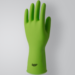Luva Látex Forrada Verde Sanro Top - Tamanho G Luva Látex Forrada Verde Sanro Top - Tamanho G