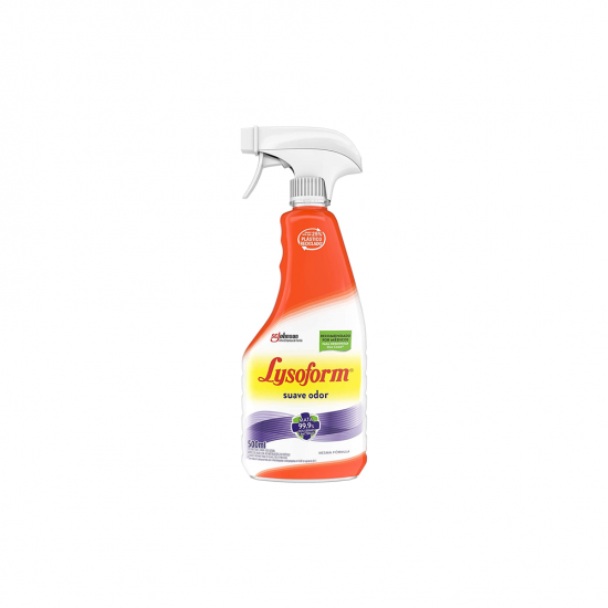 Desinfetante Lysoform Suave Odor 500mL Pulverizador