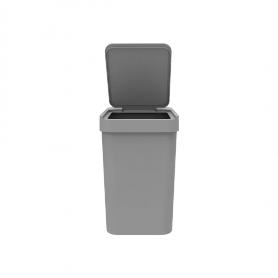 Lixeira com Tampa 5L Soprano Cinza com Porta Saco de Lixo Lixeira com Tampa 5L Soprano Cinza com Porta Saco de Lixo