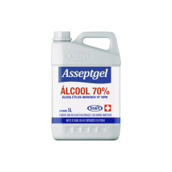 Álcool em Gel 70% Asseptgel Start 4,3Kg